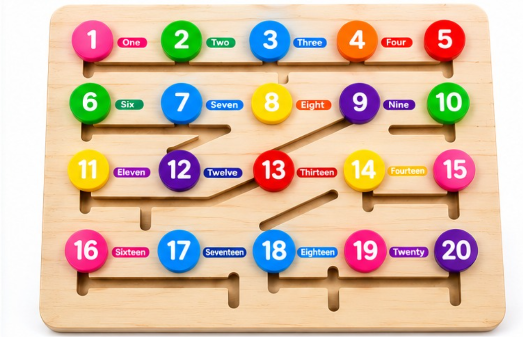 Number Sliders – Number Maze Learning Board