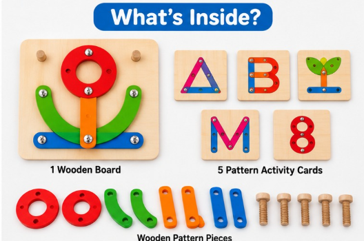 Pattern Fixture – Letter & Shape Activity Board