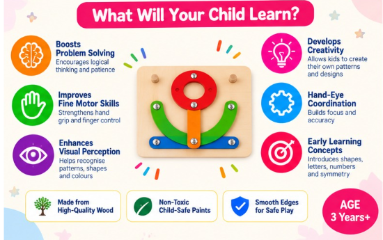 Pattern Fixture – Letter & Shape Activity Board