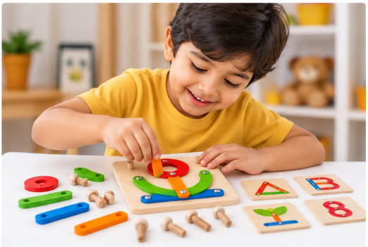 Pattern Fixture – Letter & Shape Activity Board