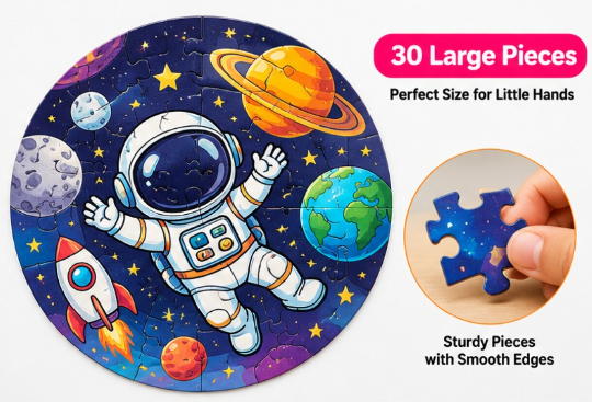 Piece & Play Astronaut Jigsaw Puzzle