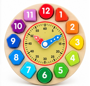 Monti Clock – Shape & Time Learning Activity