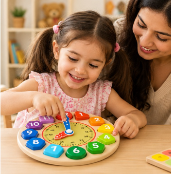 Monti Clock – Shape & Time Learning Activity